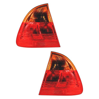 Pacific Best® - Driver and Passenger Side Outer Replacement Tail Light Lenss (Standard Line)