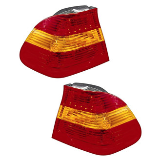 Pacific Best® - Driver and Passenger Side Outer Replacement Tail Lights (Standard Line)