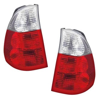 Pacific Best® - Driver and Passenger Side Outer Replacement Tail Lights (Standard Line)