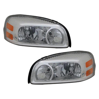 Pacific Best® - Driver and Passenger Side Replacement Headlight Set (CAPA Certified)