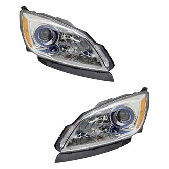 Pacific Best® - Driver and Passenger Side Replacement Headlight Set (CAPA Certified)