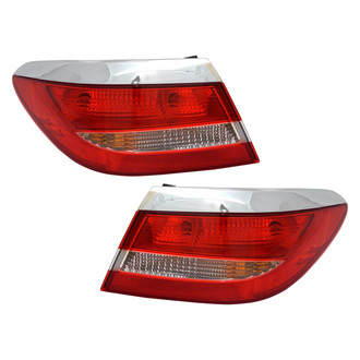 Pacific Best® - Driver and Passenger Side Outer Replacement Tail Lights (Standard Line)