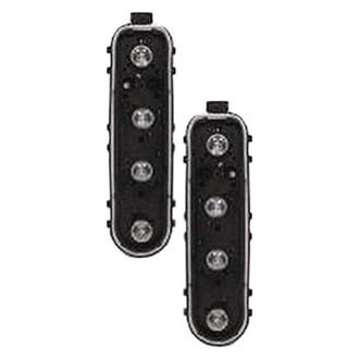 Pacific Best® - Driver and Passenger Side Replacement Tail Light Bulb Holders (Standard Line)