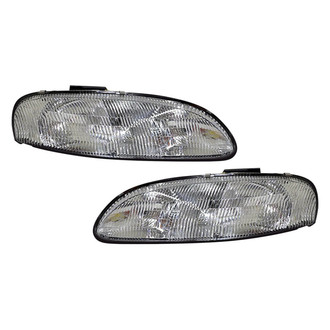 Pacific Best® - Driver and Passenger Side Replacement Headlight Set (Standard Line)