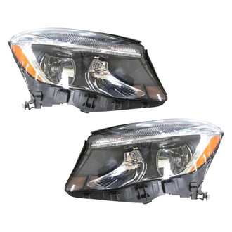 Pacific Best® - Driver and Passenger Side Replacement Headlight Set (CAPA Certified)