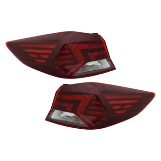 Pacific Best® - Driver and Passenger Side Outer Replacement Tail Lights (Standard Line)