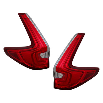 Pacific Best® - Driver and Passenger Side Outer Replacement Tail Lights (Standard Line)