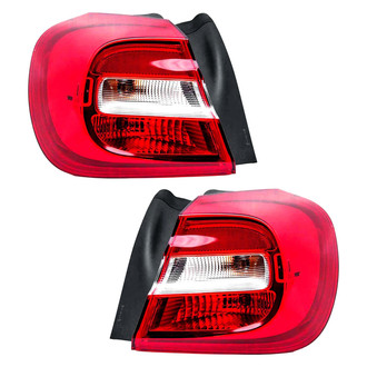 Pacific Best® - Driver and Passenger Side Outer Replacement Tail Lights (CAPA Certified)