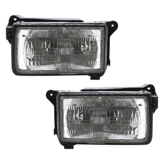 Pacific Best® - Driver and Passenger Side Replacement Headlight Set (Standard Line)