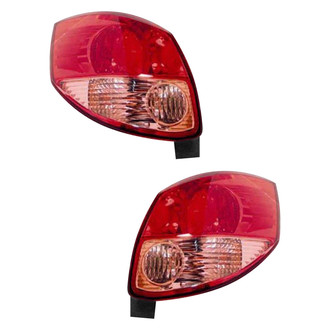 Pacific Best® - Driver and Passenger Side Replacement Tail Light Lens and Housings (Standard Line)