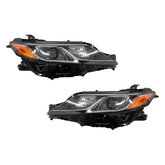 Pacific Best® - Driver and Passenger Side Replacement Headlight Set (CAPA Certified)
