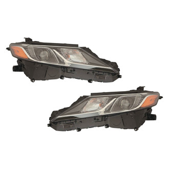 Pacific Best® - Driver and Passenger Side Replacement Headlight Set (CAPA Certified)