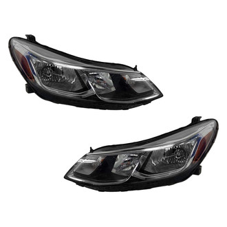 Pacific Best® - Driver and Passenger Side Replacement Headlight Set (Standard Line)