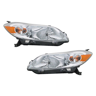 Pacific Best® - Driver and Passenger Side Replacement Headlight Set (CAPA Certified)