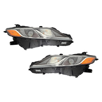 Pacific Best® - Driver and Passenger Side Replacement Headlight Set (CAPA Certified)