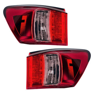 Pacific Best® - Driver and Passenger Side Outer Replacement Tail Lights (CAPA Certified)