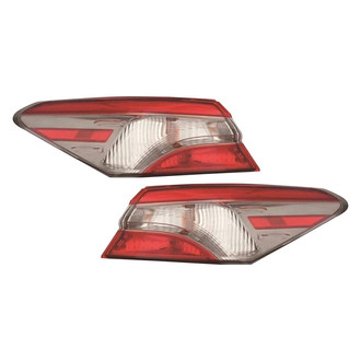 Pacific Best® - Driver and Passenger Side Outer Replacement Tail Lights (CAPA Certified)