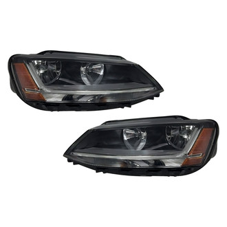 Pacific Best® - Driver and Passenger Side Replacement Headlight Set (CAPA Certified)