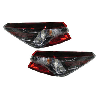 Pacific Best® - Driver and Passenger Side Outer Replacement Tail Lights (Standard Line)