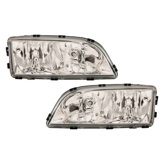 Pacific Best® - Driver and Passenger Side Replacement Headlight Set (Standard Line)