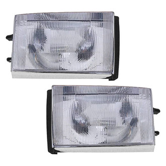 Pacific Best® - Driver and Passenger Side Replacement Headlight Set Lens and Housing (Standard Line)