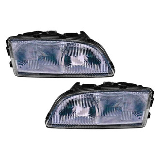 Pacific Best® - Driver and Passenger Side Replacement Headlight Set (CAPA Certified)