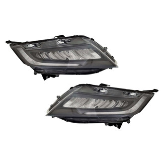 Pacific Best® - Driver and Passenger Side Replacement Headlight Set (CAPA Certified)