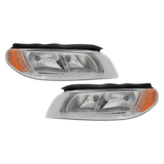Pacific Best® - Driver and Passenger Side Replacement Headlight Set (CAPA Certified)