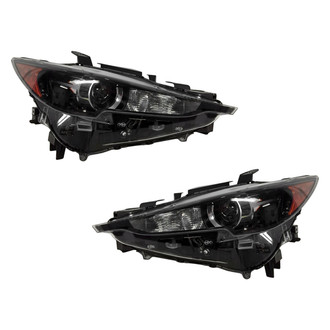 Pacific Best® - Driver and Passenger Side Replacement Headlight Set (Standard Line)