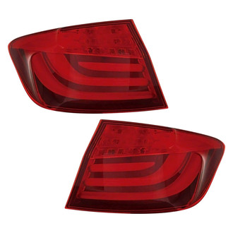 Pacific Best® - Driver and Passenger Side Outer Replacement Tail Lights (CAPA Certified)
