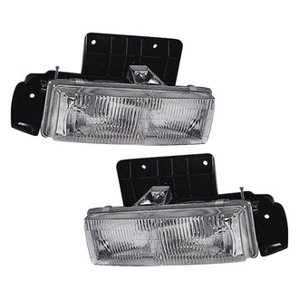 Pacific Best® - Driver and Passenger Side Replacement Headlight Set (Standard Line)