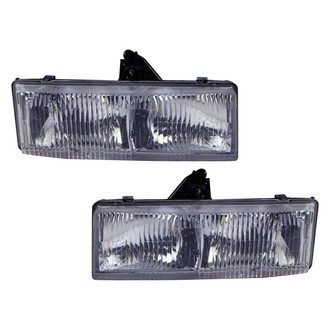 Pacific Best® - Driver and Passenger Side Replacement Headlight Set (Standard Line)
