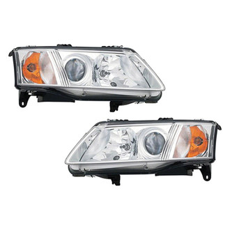 Pacific Best® - Driver and Passenger Side Replacement Headlight Set (Standard Line)