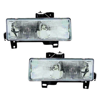 Pacific Best® - Driver and Passenger Side Replacement Headlight Set (Standard Line)