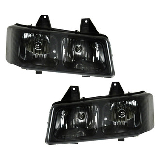Pacific Best® - Driver and Passenger Side Replacement Headlight Set (NSF Certified)