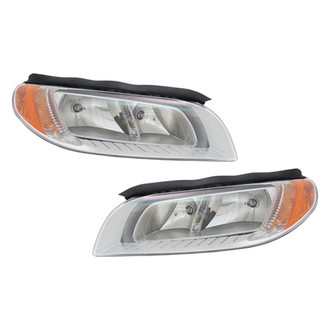 Pacific Best® - Driver and Passenger Side Replacement Headlight Set (Standard Line)