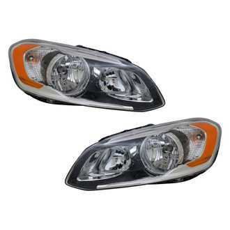 Pacific Best® - Driver and Passenger Side Replacement Headlight Set (NSF Certified)