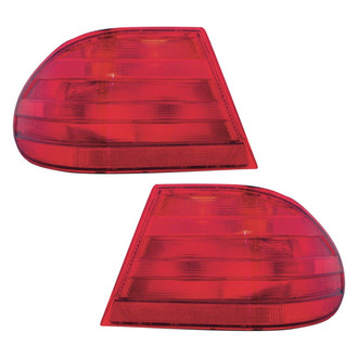 Pacific Best® - Driver and Passenger Side Outer Replacement Tail Lights (Standard Line)
