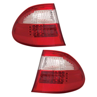 Pacific Best® - Driver and Passenger Side Outer Replacement Tail Lights (Standard Line)