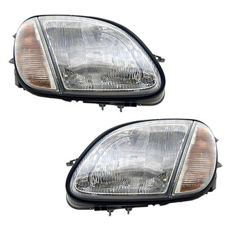 Pacific Best® - Driver and Passenger Side Replacement Headlight Set (Standard Line)