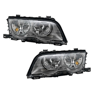 Pacific Best® - Driver and Passenger Side Replacement Headlight Set (Standard Line)