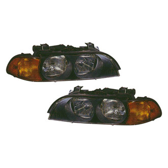 Pacific Best® - Driver and Passenger Side Replacement Headlight Set (Standard Line)