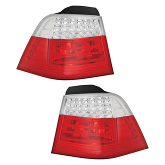 Pacific Best® - Driver and Passenger Side Outer Replacement Tail Lights (Standard Line)