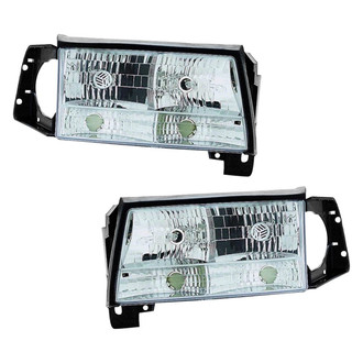 Pacific Best® - Driver and Passenger Side Replacement Headlight Set (Standard Line)