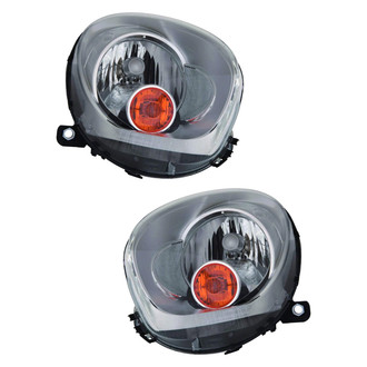 Pacific Best® - Driver and Passenger Side Replacement Headlight Set (CAPA Certified)