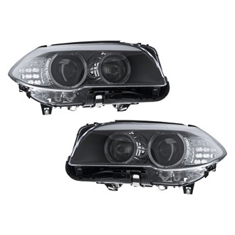 Pacific Best® - Driver and Passenger Side Replacement Headlight Set Lens and Housing (Standard Line)