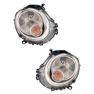 Pacific Best® - Driver and Passenger Side Replacement Headlight Set (CAPA Certified)