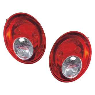 Pacific Best® - Driver and Passenger Side Replacement Tail Light Lens and Housings (Standard Line)