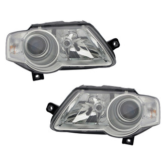 Pacific Best® - Driver and Passenger Side Replacement Headlight Set (Standard Line)