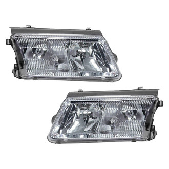 Pacific Best® - Driver and Passenger Side Replacement Headlight Set Lens and Housing (CAPA Certified)